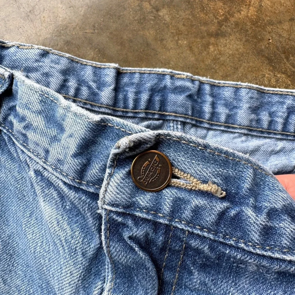 Dickies Mens Carpenter Jeans Light Wash Blue Denim Workwear Pants 1993SNB 36x32 - Picture 6 of 8